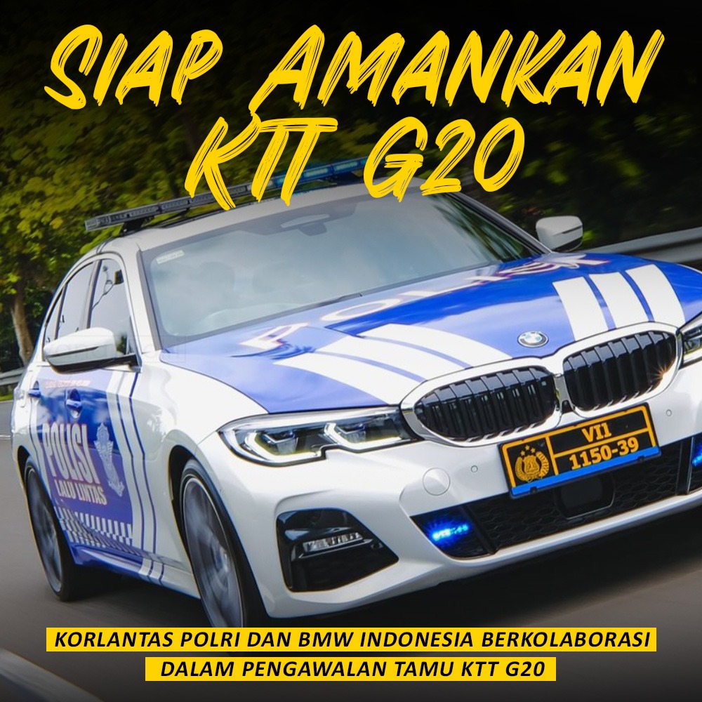 Korlantas polri dan BMW Indonesia berkolaborasi dlm pengawalan tamu KTT G20
#PolriKawalAgendaG20
Amankan Pergelaran KTT G20