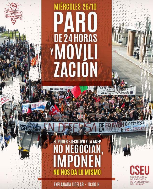 CecaAtlantida's tweet photo. ¡Nos encontramos este miércoles 10am en la explanada de la UDELAR para marchar por la educación del pueblo! @RobertSilva1971 @GenesisGaCeb @SidfeUy @FenapesUruguay @fenapespando @FenapesAtlantid @asceepfeuu @aeutec @FumTep @CeipaEnLucha @ce_amos @adur_udelar https://t.co/2FM67cCooi