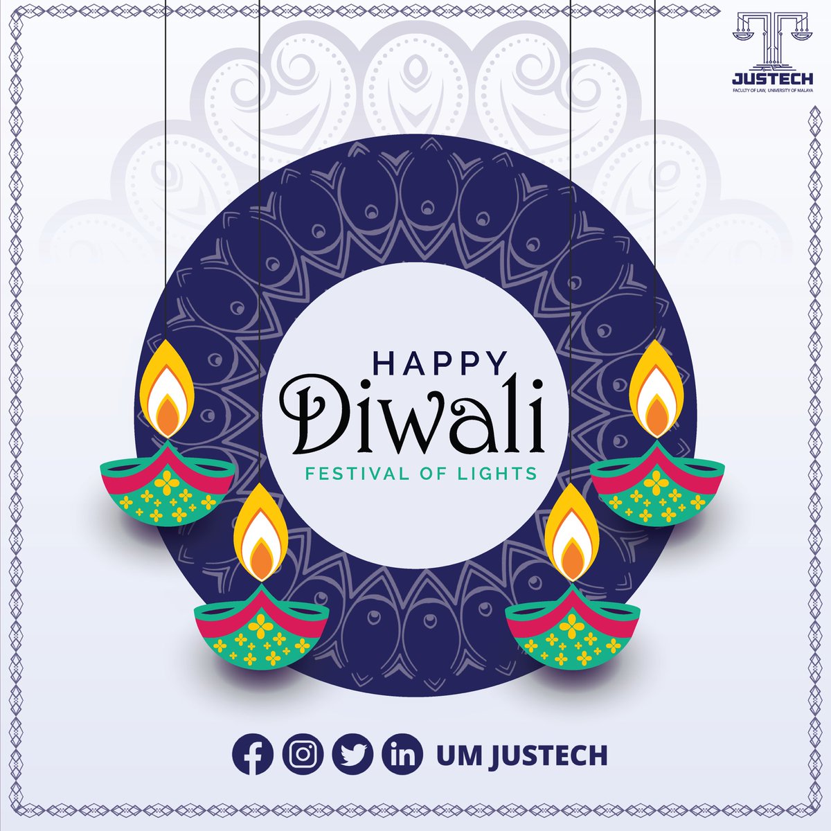 umjustech's tweet photo. [Happy Deepavali 2022]

UM JusTech would like to send everyone our warmest greetings on this auspicious occasion of Diwali. May the Diwali festive season be filled with celebrations, festivities, and great zeal.

#UMJusTech
#BridgingTechnologyAndJustice https://t.co/yrHISOagF2