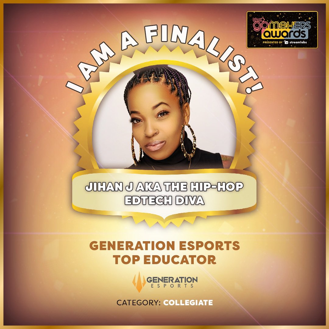 therealjihanj's tweet photo. Voting has been...EXTENDED!! ๐ Cast your vote before time is up on October 31 at midnight with @thegamehers
Tell a friend to tell a friend.. Jihanj for the WIN!
๐ณ๏ธ https://t.co/mn53NZRcrh ๐ณ๏ธ
#esportsedu
#esportsnews
#TGHAwards22
#Jihanj
#beatbotics
#phdstudent https://t.co/RALXAUedOT