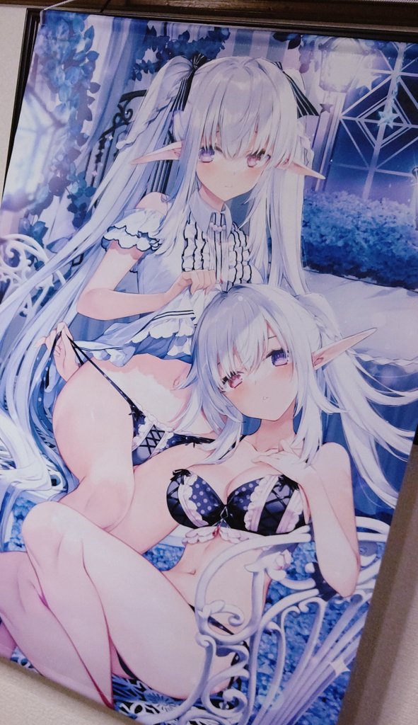 「メロンブックスさんで注文してたタペストリー来たー今年のUnderwears6イラ」|皐月深鈴‧✧̣̥̇‧お仕事募集中✧̇‧のイラスト