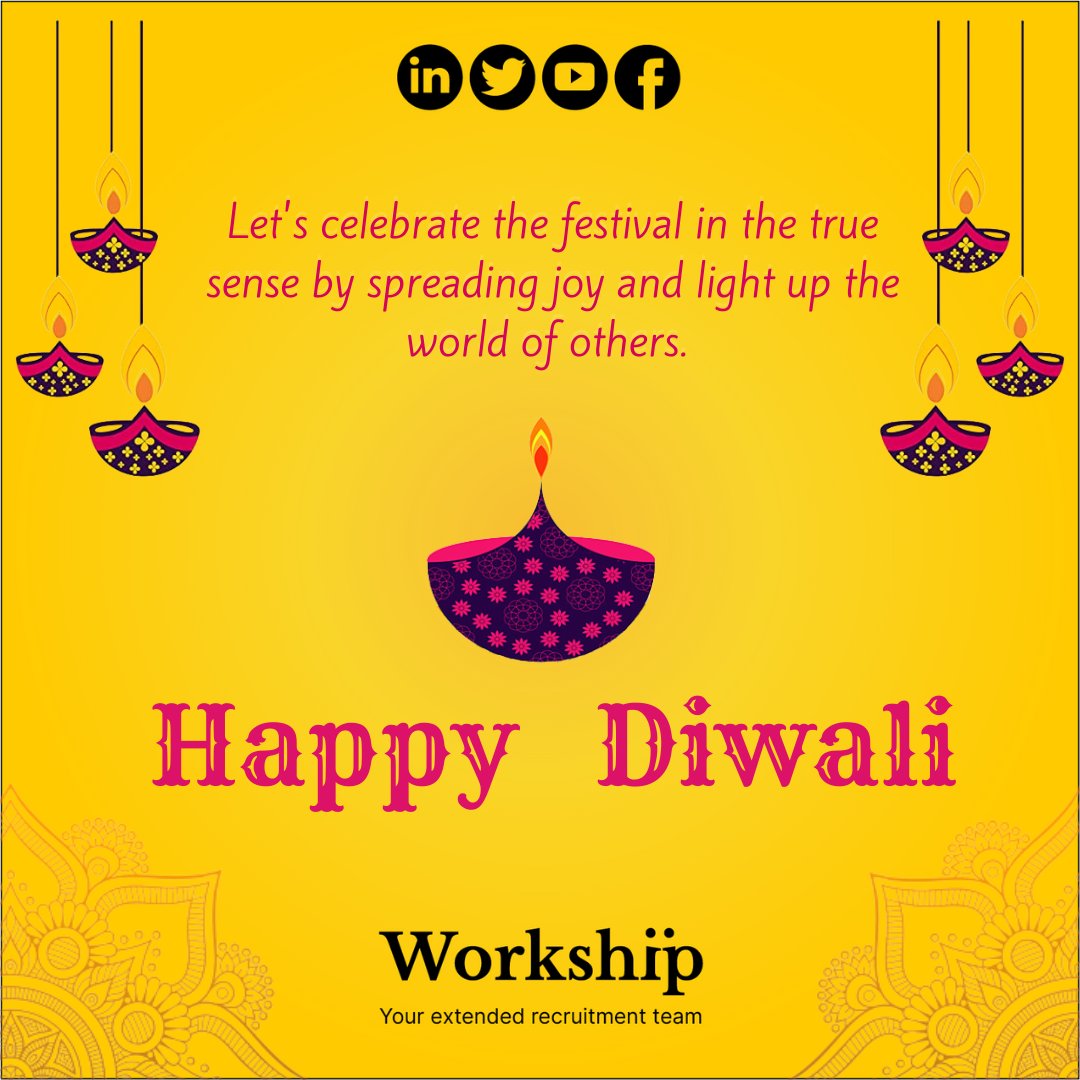 Workship_India's tweet photo. Wish you all safe and happy Diwali!

 #HappyDiwali #happydiwali #happydiwali🎉 #happydiwali💥 #happydiwali2022 #HappyDipawali https://t.co/3LUwAfA5ew
