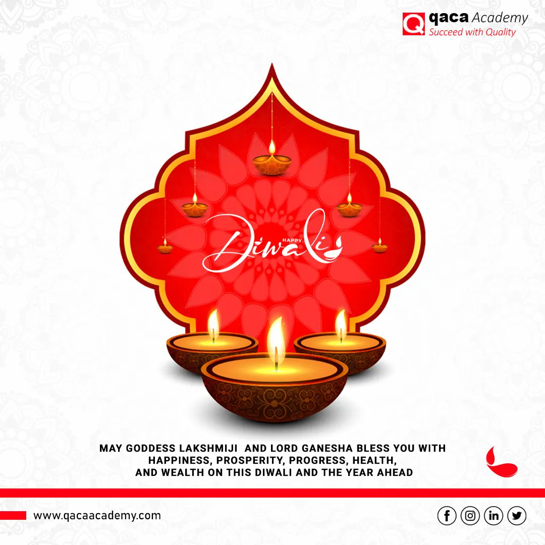AcademyQaca's tweet photo. 𝗛𝗮𝗽𝗽𝘆 𝗗𝗶𝘄𝗮𝗹𝗶!
May the lamps of Diwali illuminate your life, may the colours of rangoli usher in happiness, may the delicious Diwali desserts add sweetness to your life, and may you be blessed with Almighty's choicest blessings — happy Diwali to you.
.
.
.
#qacaacademy https://t.co/BSAoydRp1u