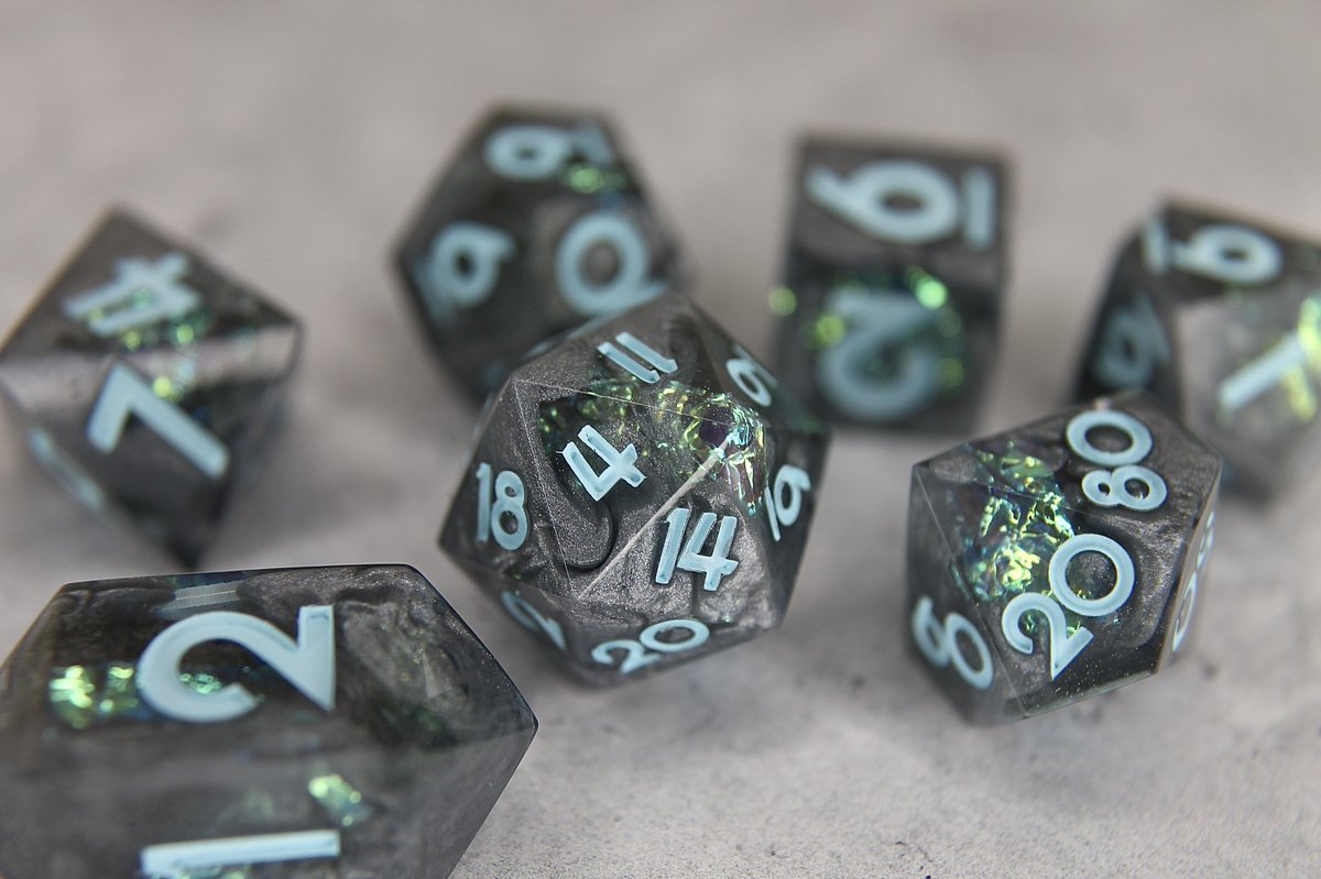 I still have some stock on my website from the October shop update! 

Use code HAPPYHALLOWEEN @ checkout for 15% off your order ! 

#diceporn #handmadedice #dungeonsanddragons #dicegoblin #d20 #ttrpg