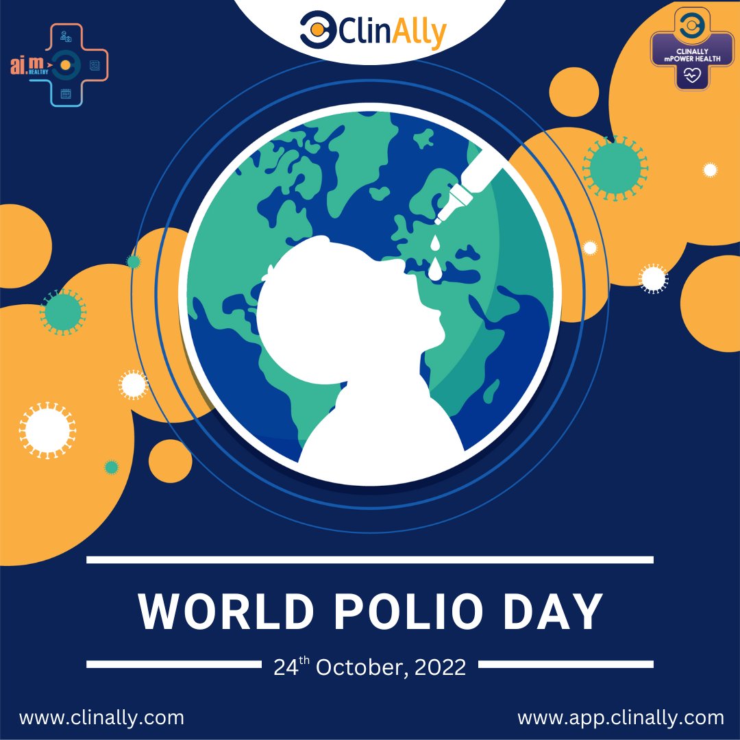 clinallyhealth's tweet photo. Let's work together to spread awareness and eradicate polio from this world.
#poliodrops #poliodrops2022 #children #eradicatepolio #polio #who #october24 #24thoctober #healthychildren #health #healthy #clinally #mpowerhealth #mpowerhealthapp https://t.co/4sLZk33fr4