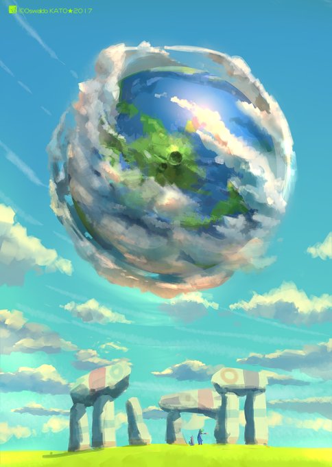 「floating island」 illustration images(Latest｜RT&Fav:50)