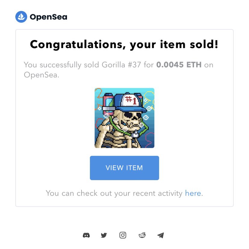 🚀 SOLD OUT 🚀

🔥🔥
Gorilla #37 Is Adopted By Amazing Artists
<a href="/RilltosNFT/">Rilltos</a> 

Welcome To Gorillabz Family 🎉🦍

❤️❤️

#nftcollectors #nftart #nftcrypto #pixelarts