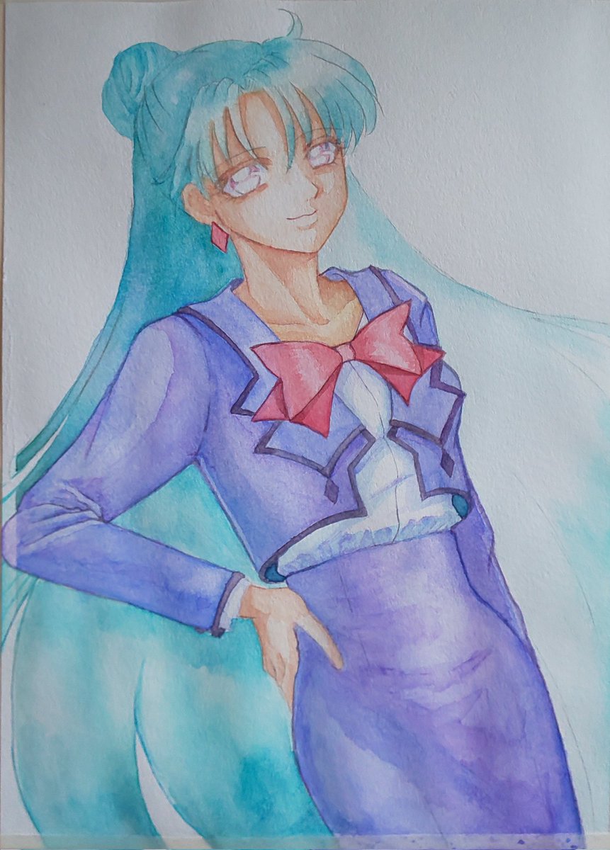 「ここまで描いたけど顔が気に食わないのでいちから描き直し… 」|あ～きのイラスト