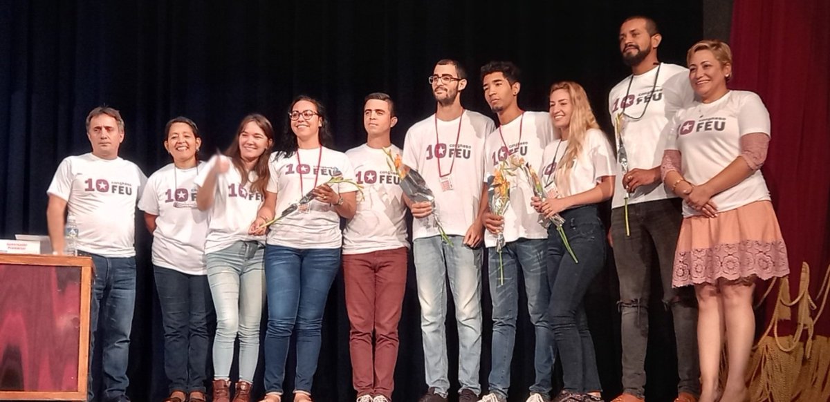 mariofsabines's tweet photo. Delegación de  la @universidad_um y @UCM_Matanzas que representará a #Matanzas en el X Congreso de la FEU. Felicidades y Éxitos!!! #MatancerosEnVictoria #CubaEsAmor #Matanzas #GobMtz https://t.co/6ThZd3naLC