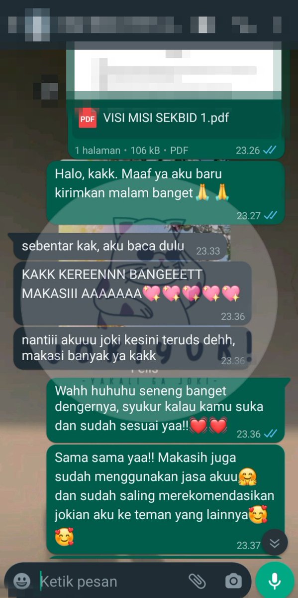 Jokiyuu's tweet photo. 71. TESTI VISI, MISI, PROKER SEKBID 1 OSIS!!
AKU BISA LOH KERJAKAN VISI MISI SERTA PROGRAM KERJA DARI SEKBID 1-10, TINGGAL HUBUNGI WA AKU DI BIO AJA YAA!!🥰🥰
#jokitugas #jokivisimisi #jokiproker #osis #mpk #testiyuk #testimoni https://t.co/7p3vRDCOK0