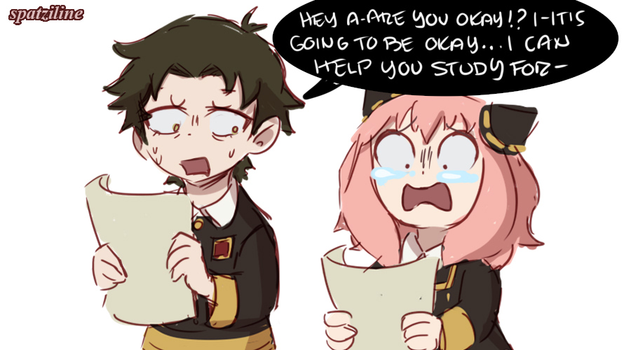 Damian learns Anya's passing grades (barely) bring the Forger family so much joy #SPY_FAMLY #AnyaForger #loidforger #yorforger 