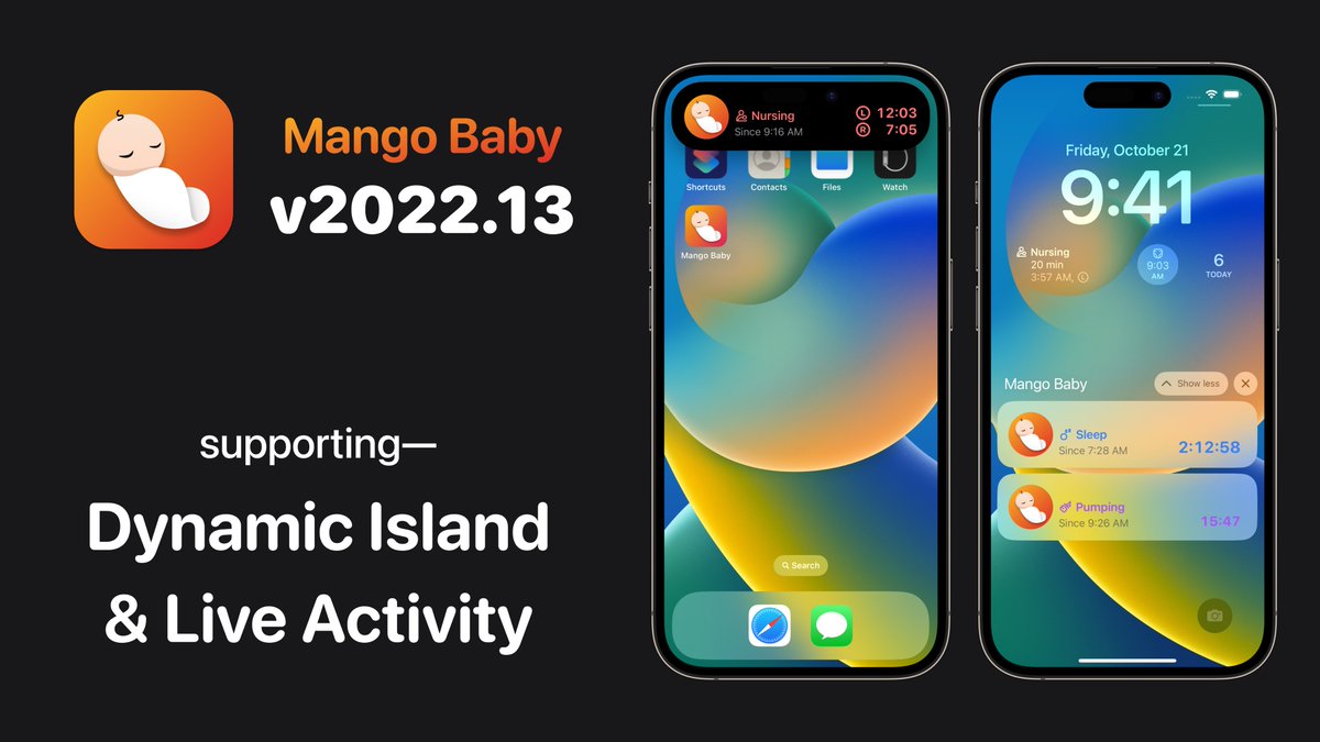 Mango Baby: Newborn Tracker with Siri 🥭👶 tweet media