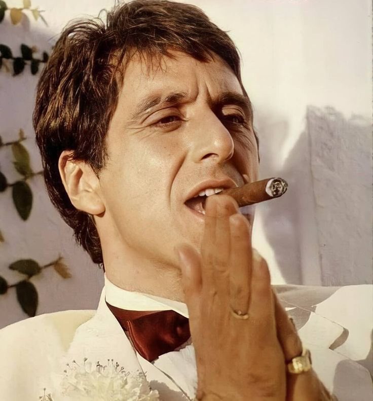 Al Pacino smoking cigars