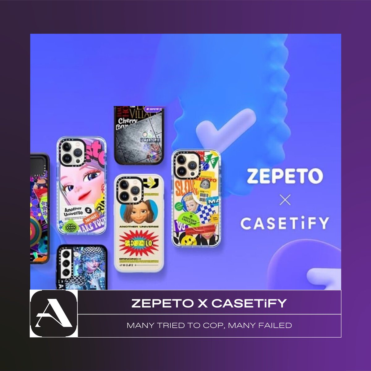 Check out the <a href="/Casetify/">CASETiFY</a> X ZEPETO collection! Metaverse to phone cases and then the masses, LFG.