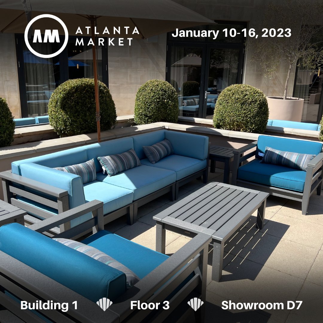Seaside_Casual's tweet photo. Get ready to experience #SeasideCasual in January 2023 for Atlanta's Winter Market at #AmericasMart ! Our #New showroom is going to feature not only Seaside Casual but #ViaSeaside as well! ๐ ๐ฅณ ๐
#AmericasMartAtl #WinterMarket #outdoordesign #outdoorliving #outdoorfurniture https://t.co/nRbCHRuMbo