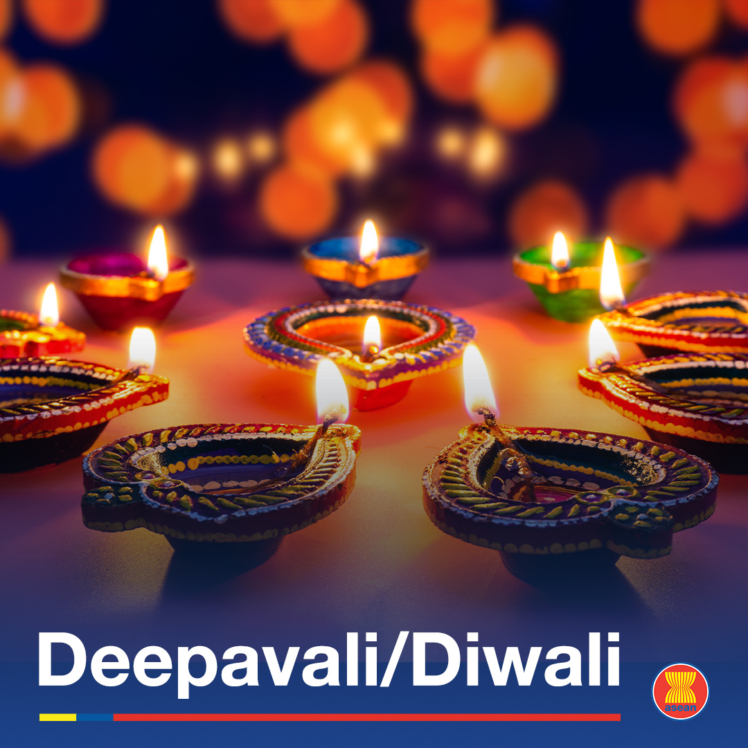 We wish all Hindu friends in ASEAN a meaningful Diwali! The auspicious festival celebrates the victory of light over darkness, knowledge over ignorance, good over evil and hope over despair. We wish blessing, love and light to everyone observing the holiday.