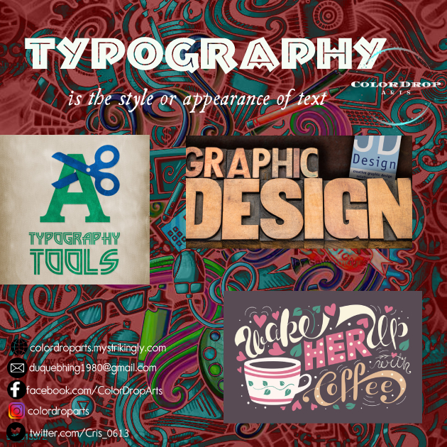 Cris_0613's tweet photo. Typography is the art of arranging letters and text in a way that makes the copy legible, clear, and visually appealing to the reader👁️‍🗨️.

To learn more click the link below👇🏻👇🏻
https://t.co/AHX6cgqpw6

Visit my personal website:
https://t.co/L4KTHnOClr

#typography
#lettering https://t.co/o4VBVdrffK