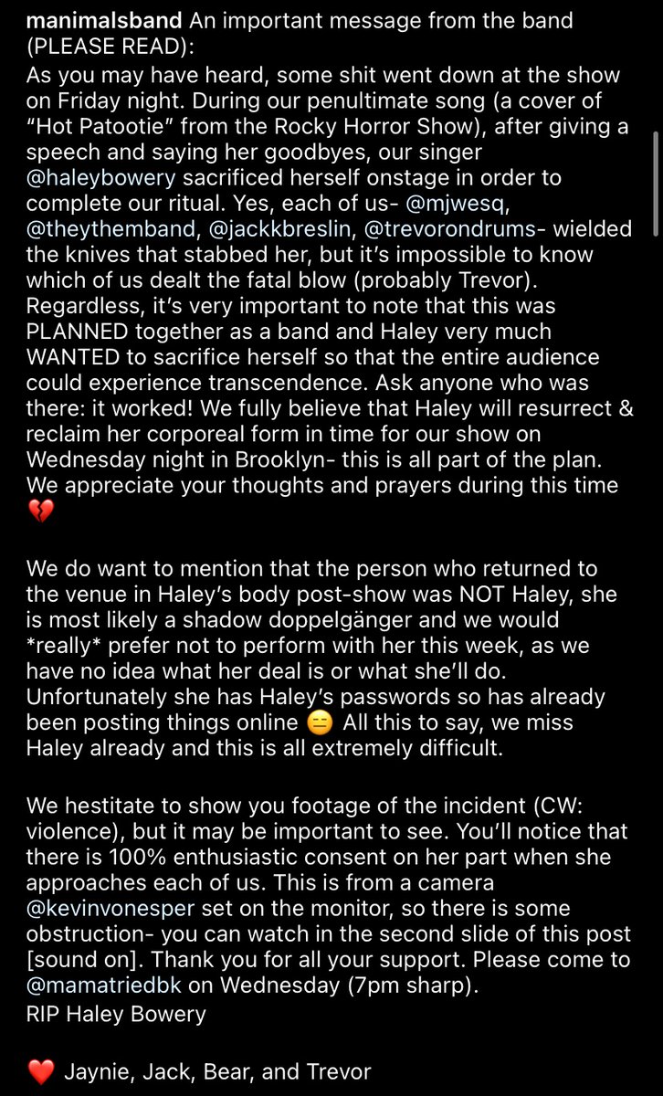 The Manimals tweet media