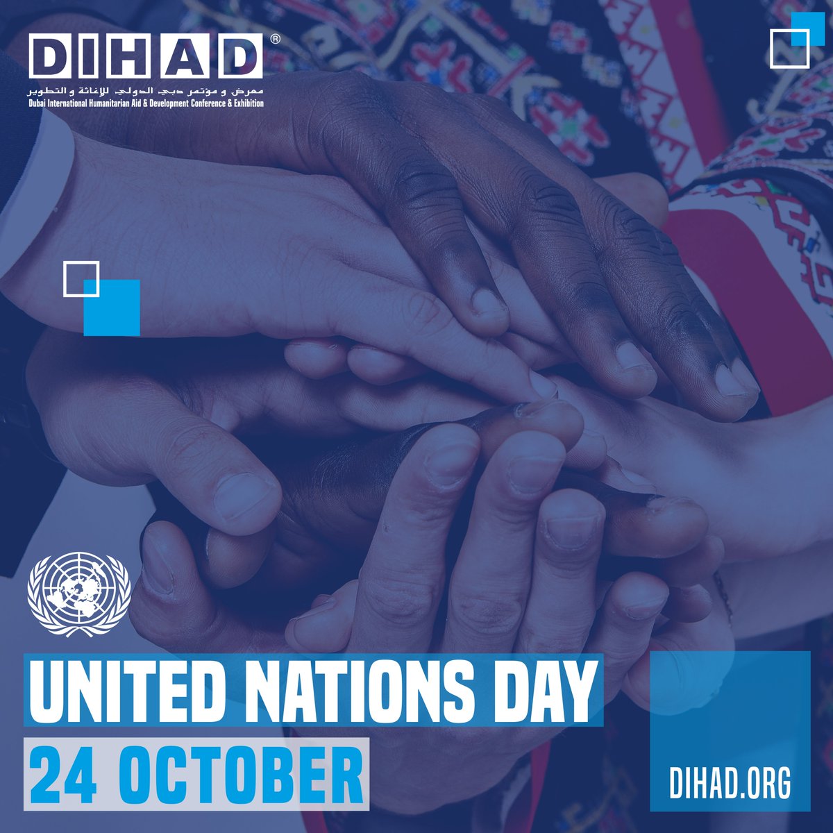 dihad's tweet photo. Happy United Nations Day!
Today is celebrated to commemorate the creation of the United Nations through the UN Charter, which came into effect on October 24, 1945.
https://t.co/G9SAX4crvU
#DIHAD #UnitedNationsDay #UN #UnitedNations #Confererence #Exhibition #Humanitarian https://t.co/4tlK6EpyHC