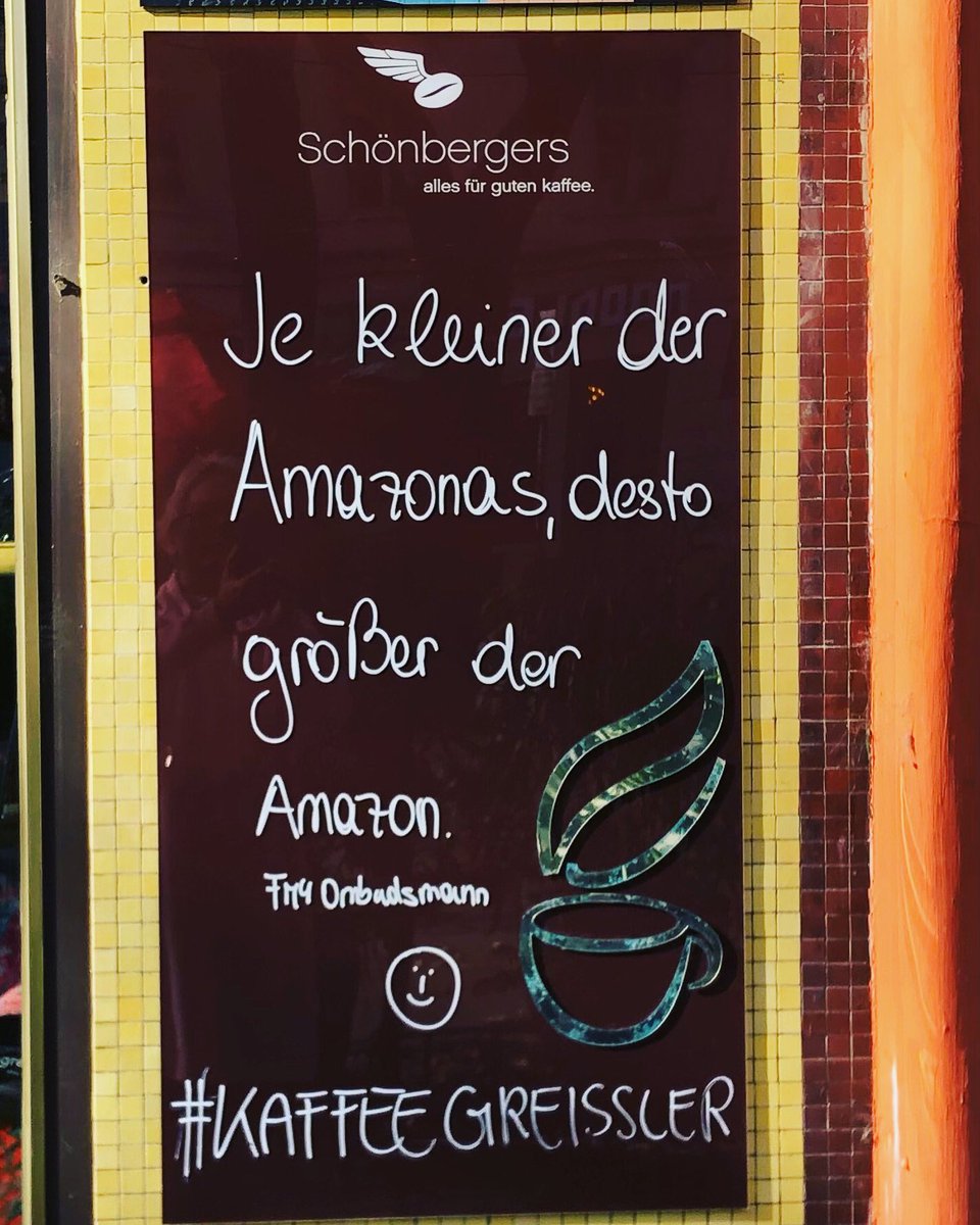 Kaffeegreissler's tweet photo. Motto der Woche! 😉 #ombudsmann #fm4 #amazonas #montagmorgen
#AllesFürGutenKaffee #WiednerKaffeesieder #LifeIsTooShortForBadCoffee #specialtycoffee #kaffeehausgschichten #aufderwieden https://t.co/ilaOHS0IFM