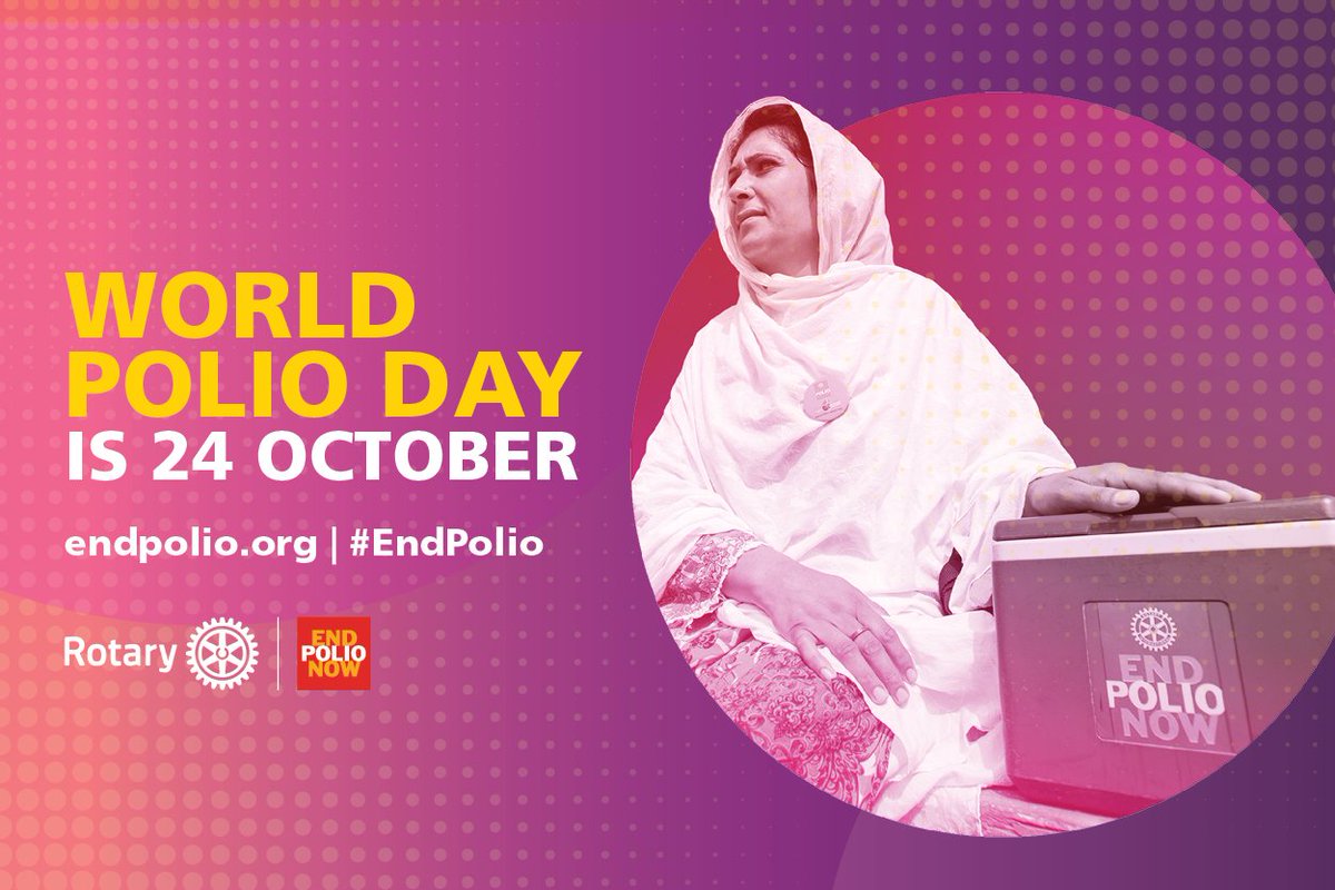 One Day. One Focus: Ending Polio. Rotary has helped bring the international community together to help eradicate polio. More than 2.5 billion children have now been vaccinated in 122 countries, reducing polio cases by 99.9 %. Join the fight to #EndPolio endpolio.org