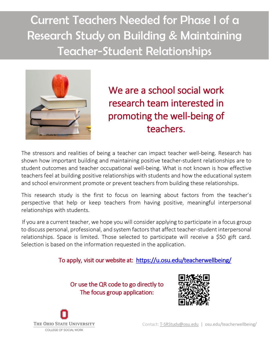 TeachWellBStudy's tweet photo. Take part or learn more in this research study:
https://t.co/LW0icKUzhs

#TeacherWellBeing #teacherstress #Iamyourteacher #teacher #education #TeacherAttrition #TeacherShortage #TeacherWellBeingStudy #OccupationalWellbeing #TeacherStudentRelationships https://t.co/Xwtaf9ToYL