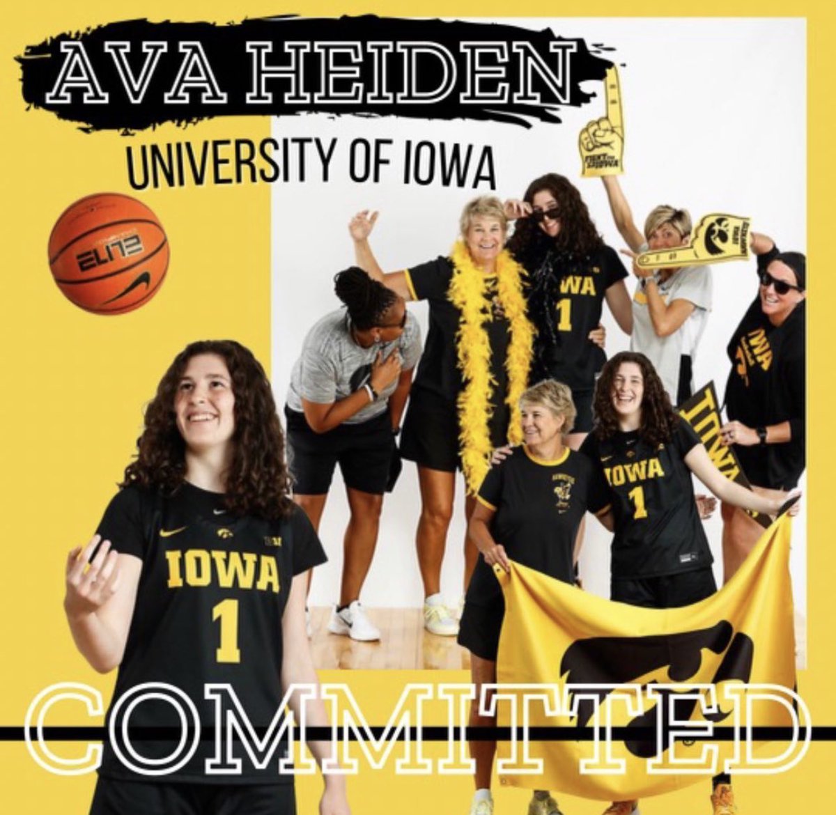 Congratulations to our very own, Ava Heiden (C/O 20224, Sherwood HS) on her commitment to the University of Iowa and No. 4 (@AP_Top25) @IowaWBB 🤩🖤