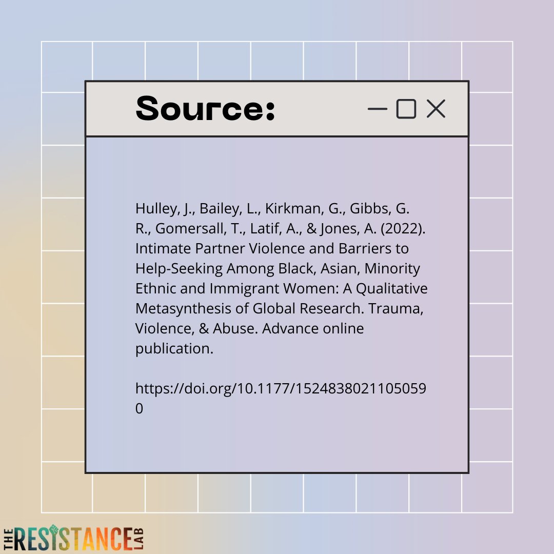 Mini Series | Barriers to Help-Seeking for Immigrant IPV Survivors III
#DomesticViolenceAwarenessMonth