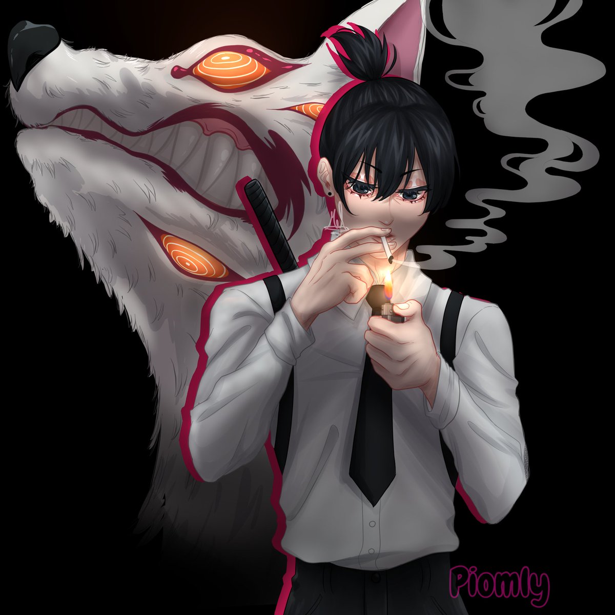 Piomly's tweet photo. Como te quiero Aki #akihayakawa #chainsawmanfanart #chainsawman https://t.co/IfERvbwzLm