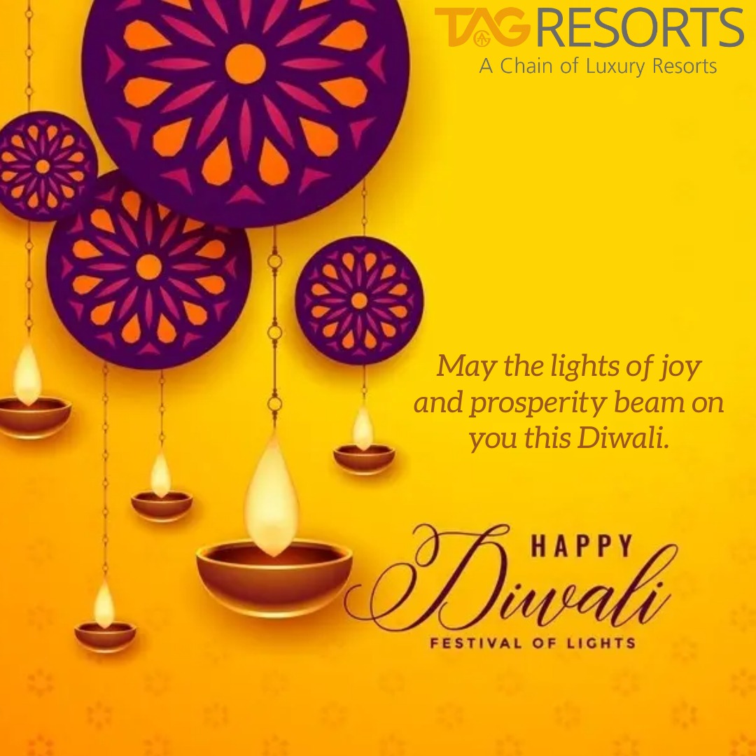 TAG Resorts wishes you and your family a very happy and prosperous Diwali.  #diwali #happydiwali #occasion