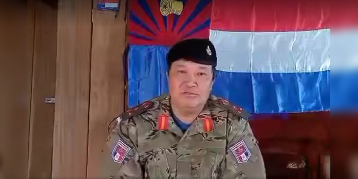DVB_English's tweet photo. KAREN—The founder of the Kawthoolei (Karen) Army, Brigadier General Saw Nerdah Mya, said his fight against the junta will proceed after Friday’s attempt to seize Kawkareik from its grasp. “We already have a lot of success. Now, we need to gather and have courage. It is our.../1 https://t.co/rBGFEjWlIC
