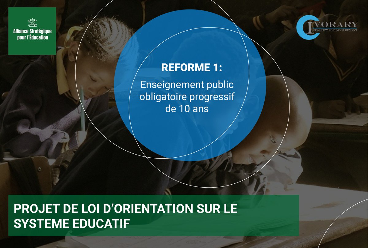 heryrason's tweet photo. 🗣Si cette réforme se fait alors nous aurons entrepris un grand changement🗣
👉En quoi consiste cette réforme? 👈
La réforme rendra l'enseignement public obligatoire sur une durée de 10 ans. Faites le calcul (😎 Presco jusqu'en 3ème)
#Integrity4development https://t.co/VosQlD9SPW