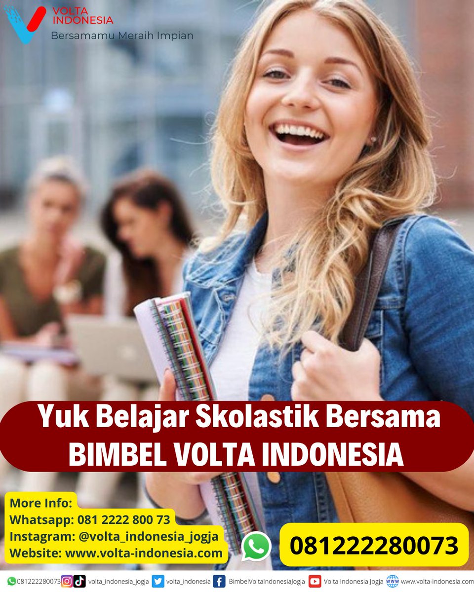 volta_indonesia's tweet photo. Mau masuk kedokteran tapi masih bingung tes skolastik?
Yuk gabung BIMBEL VOLTA INDONESIA saja... Bimbel Volta Indonesia udah menggunakan skema terbaru loh, tentunya belajar tentang materi skolastik 😉
#voltaindonesia #bersamamumeraihimpian #3SMA #gapyear #kedokteran #bimbeljogja https://t.co/Wlz8M7vm1h