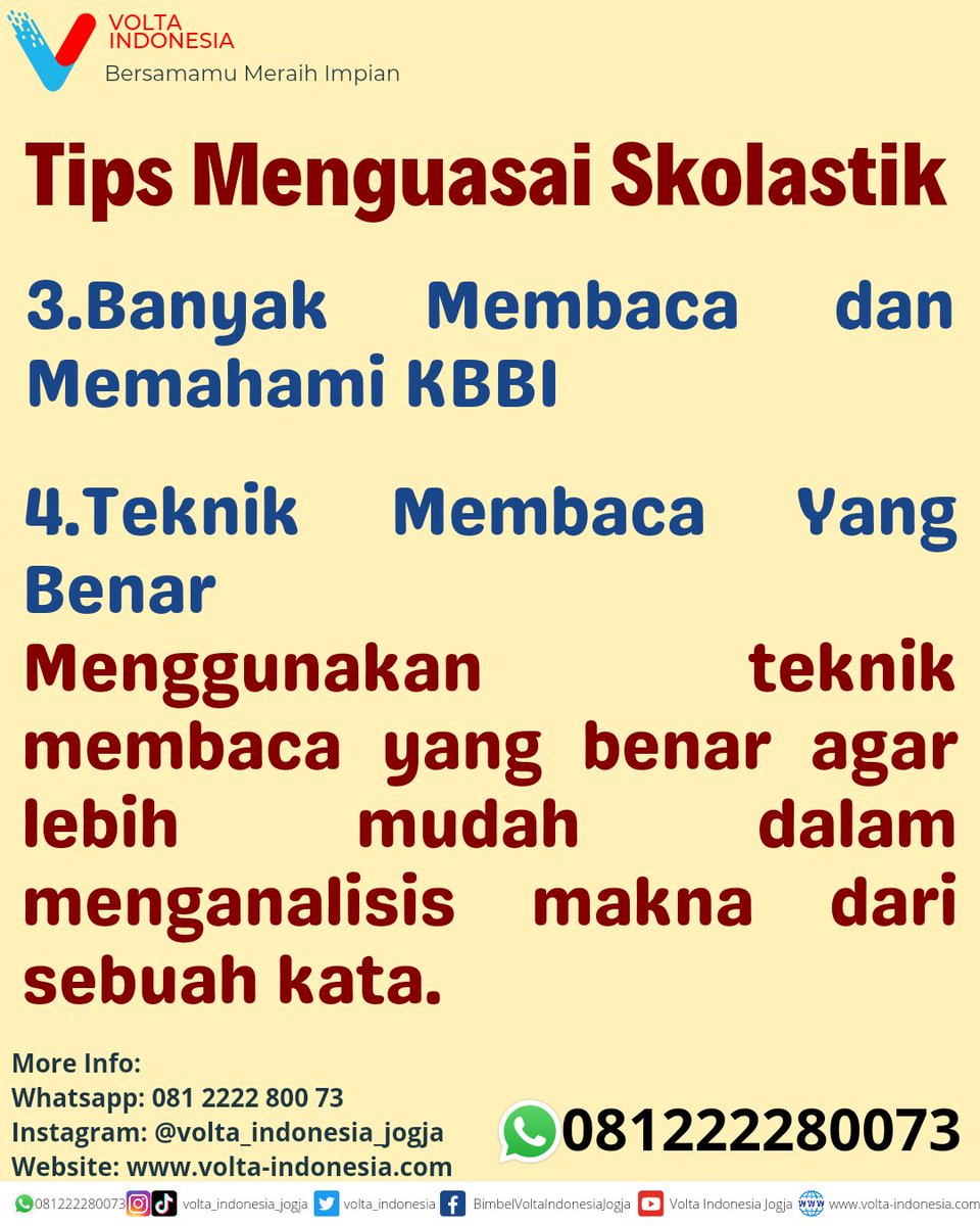 volta_indonesia's tweet photo. Mau masuk kedokteran tapi masih bingung tes skolastik?
Yuk gabung BIMBEL VOLTA INDONESIA saja... Bimbel Volta Indonesia udah menggunakan skema terbaru loh, tentunya belajar tentang materi skolastik 😉
#voltaindonesia #bersamamumeraihimpian #3SMA #gapyear #kedokteran #bimbeljogja https://t.co/Wlz8M7vm1h
