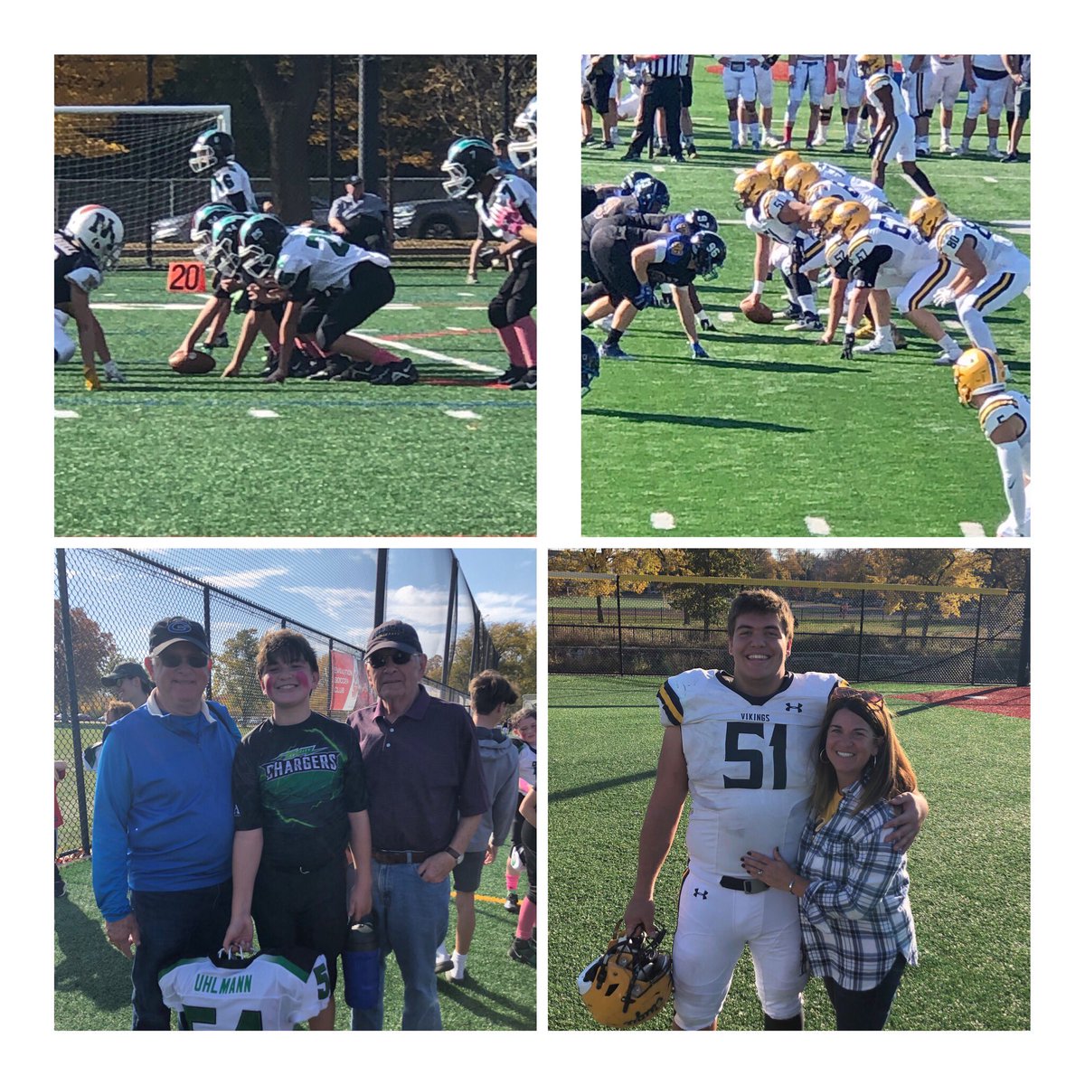 In the Win column…Augustana, Tri City Chargers 11U, Geneva Vikings…now come on Bears! Love watching my 2 centers play! 
#augustanafootball #TricityChargers #Genevafootball