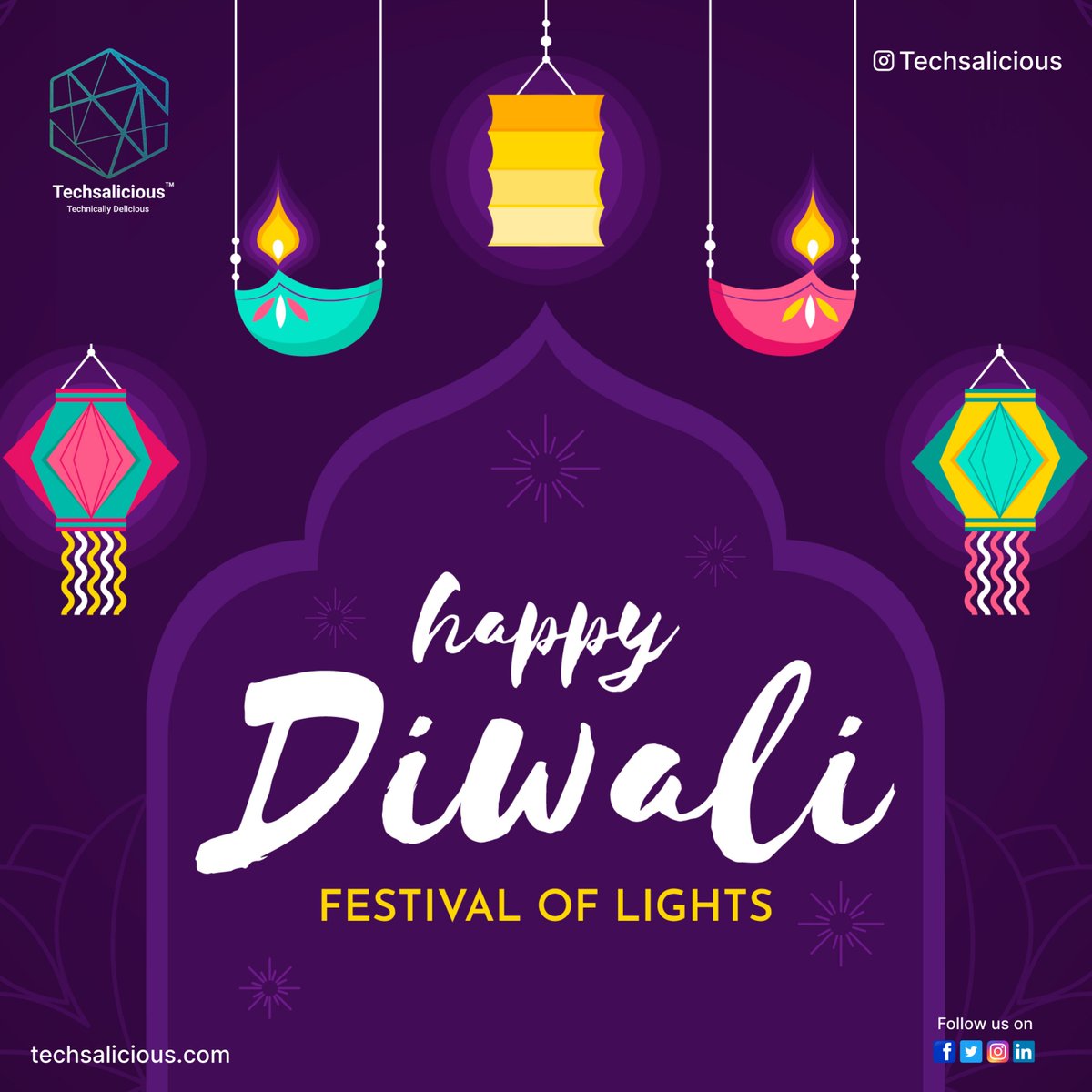 Techsalicious's tweet photo. A festival full of sweet memories, a sky full of fireworks, a mouth full of sweets, a house full of diyas and a heart full of enjoyment. Wish you a very Happy Diwali!
-From Team Techsalicious

#diwali2022 #techsalicious #festival #festivaloflights https://t.co/LX0t7nAZ5f