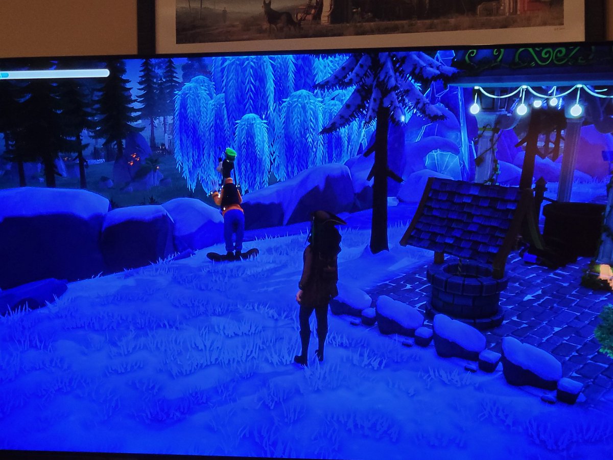 tehlittleone's tweet photo. My guy over here ice fishing off a mountain. 😂 @DisneyDLV #DreamlightValley https://t.co/Gayi881Nqr