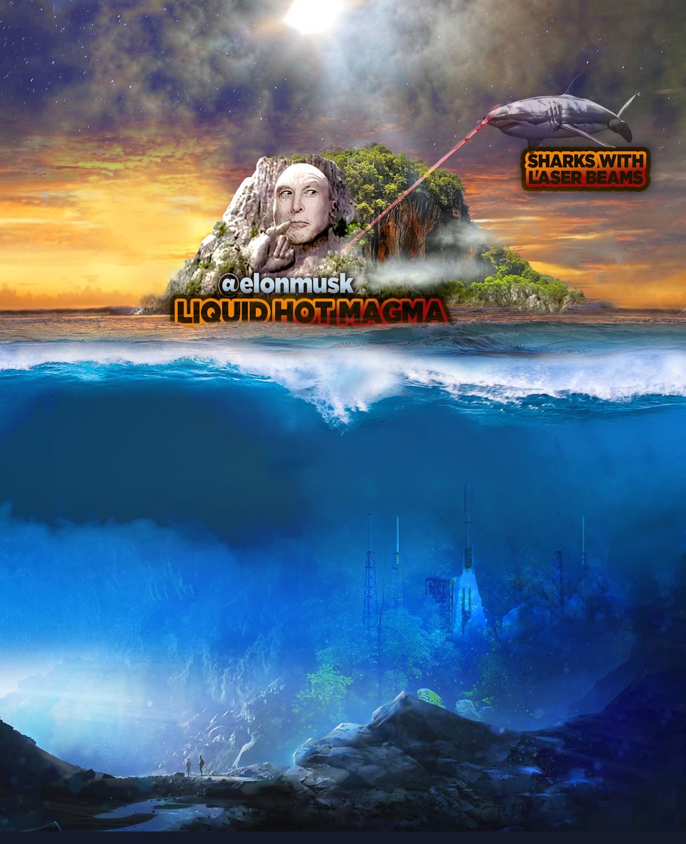 zspacepro3d's tweet photo. #Freekin #Sharks with #laserbeams #liquidhotMAGMA #elonmusk #Digitalart #WTF https://t.co/rZnwTh2gD5