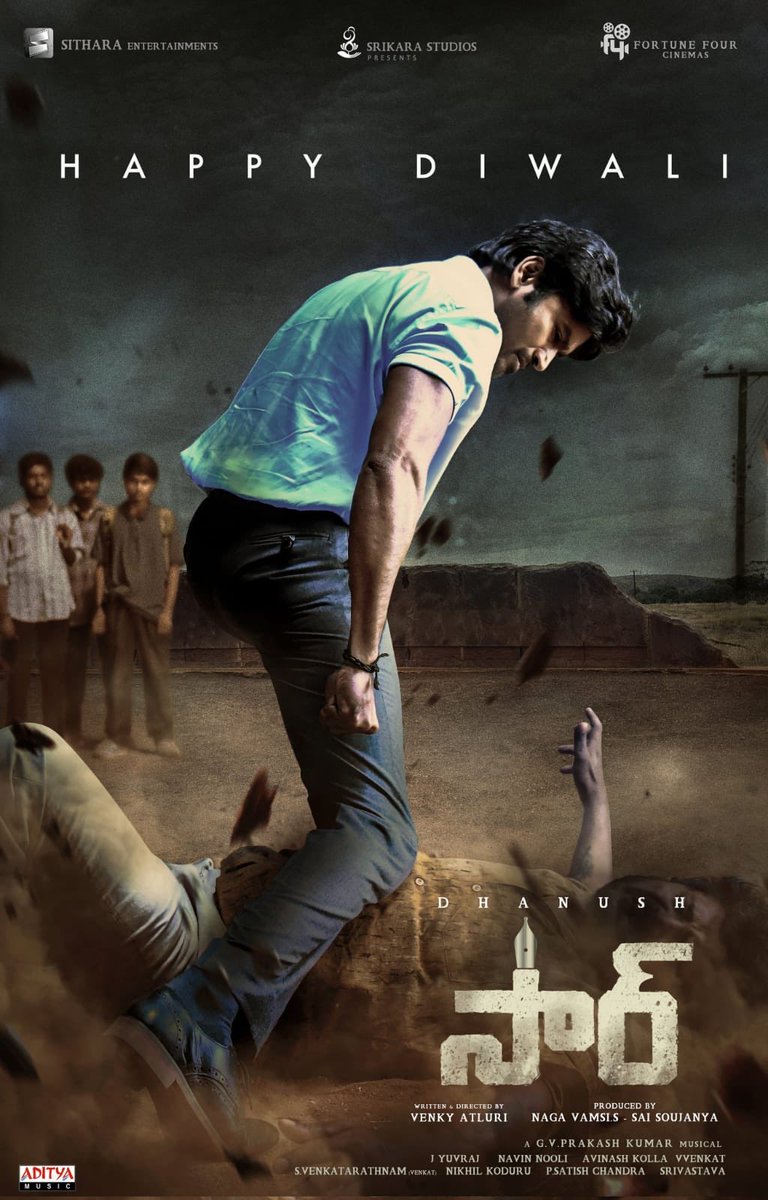 B_RajaAIDFC's tweet photo. Our #Vaathi / #SIR wishes you all a very #HappyDeepavali    🪔

#SIRMovie @dhanushkraja #VenkyAtluri @iamsamyuktha_ @gvprakash @dopyuvraj @NavinNooli @vamsi84 #SaiSoujanya @Fortune4Cinemas @SitharaEnts #SrikaraStudios ⁦@adityamusic⁩ https://t.co/rbWEmdw2Oz