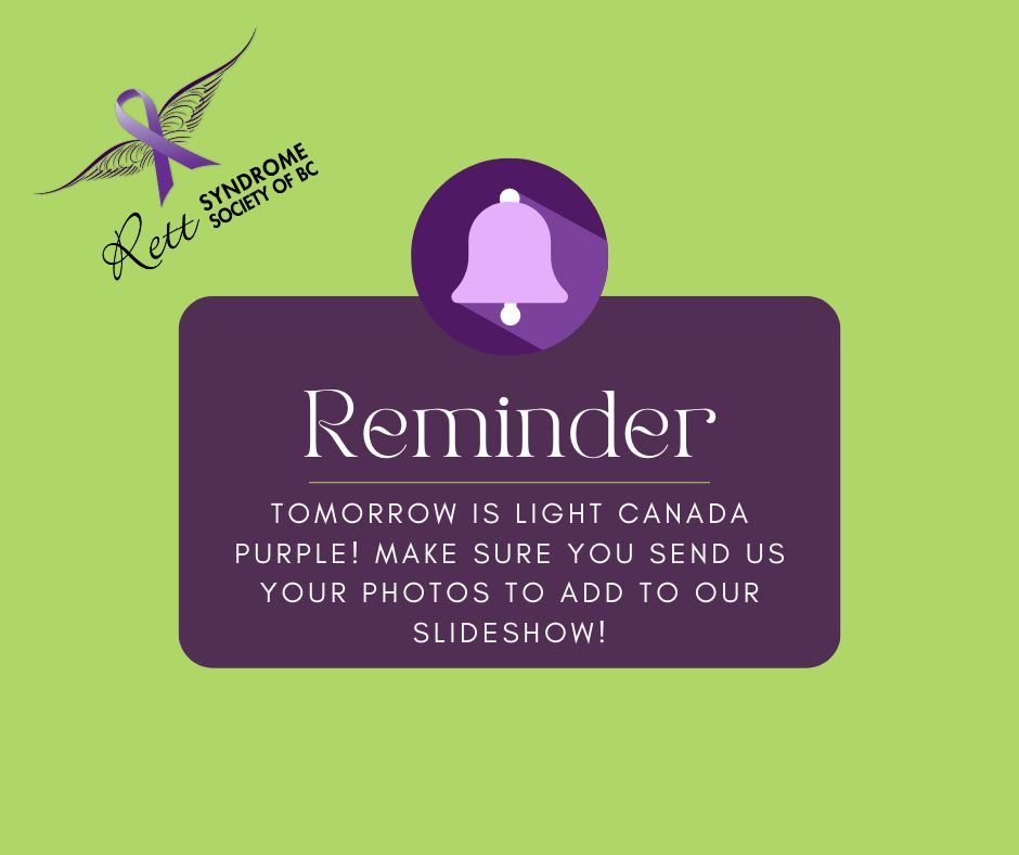 Day 28 
#lightcanadapurpleforrettsyndromeawearness 
#lightcanadapurple 
#RettSyndrome 
#RSSBC 
#RettsyndromesocietyofBC 
#rettawareness 
#purpleforrett
#BCRettSyndrome 
#lightcanadapurple
