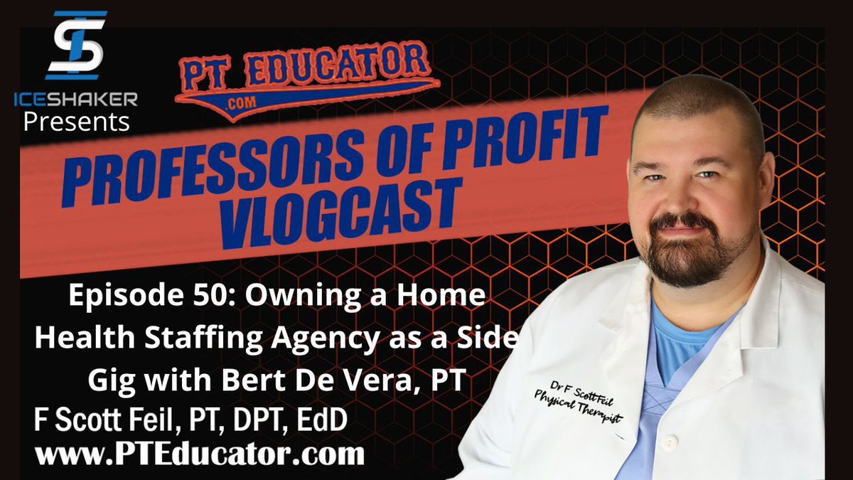 PTEducator's tweet image. Ever wondered the ins and outs of what it’s like owning a home health staffing agency? @rehabpreneur Bert DeVera PT comes on to break it down!!! 🏠 👩🏽‍⚕️ 👨‍⚕️ 🧑🏽‍⚕️ 

#PTEducator #PhysicalTherapy #PhysicalTherapist #Physiotherapy #Physiotherapist #PhysicalTherapistAssistant #ChoosePT