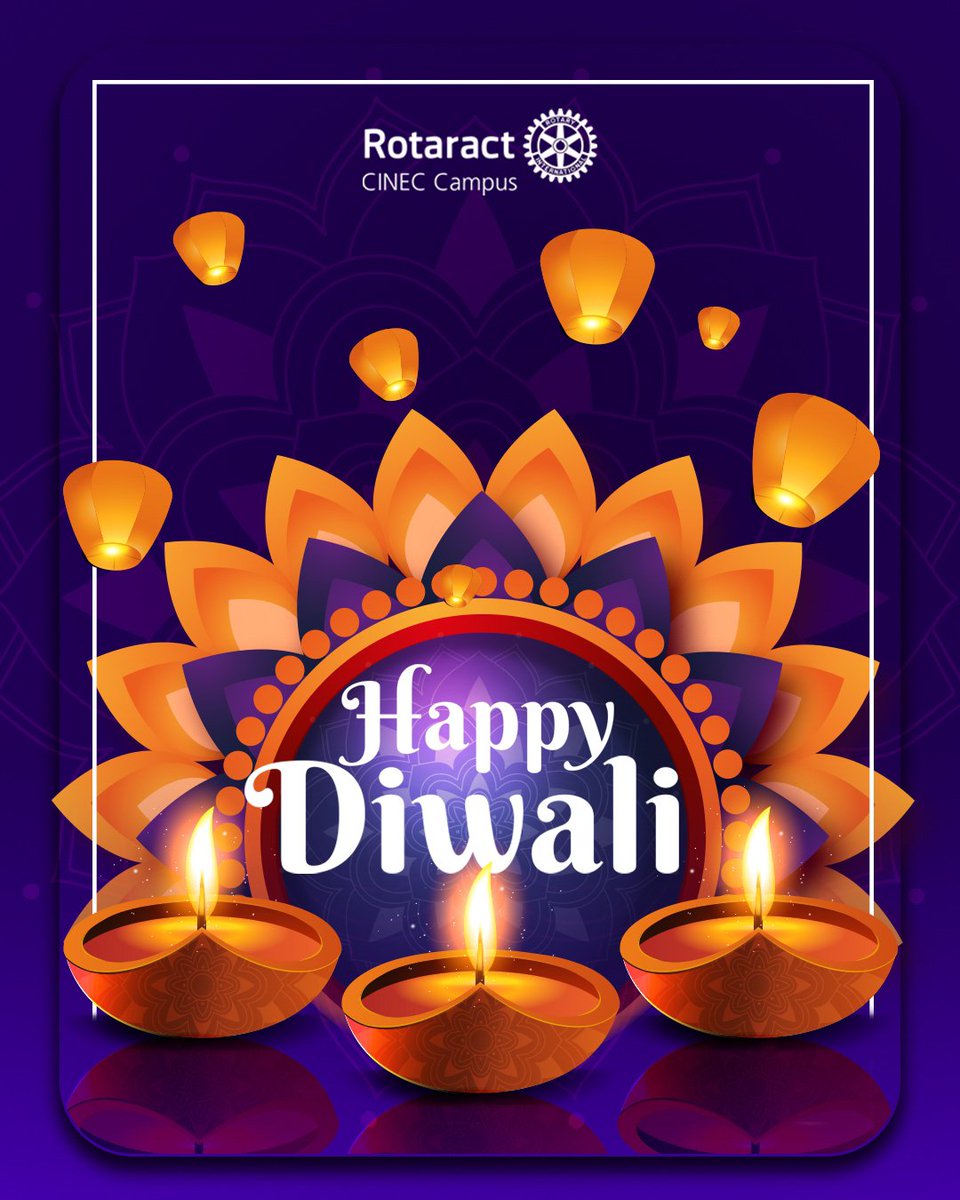 Diwali is the celebration of the victory of light over the perpetual darkness.

Let the light of Diwali wash over you ✨ Let there be showers of blessings for you and your dear ones🎇 

🪔Wishing you a blessed and a happy Diwali 🪔

#Rotaract
#RACCINEC
#Rotaract3220