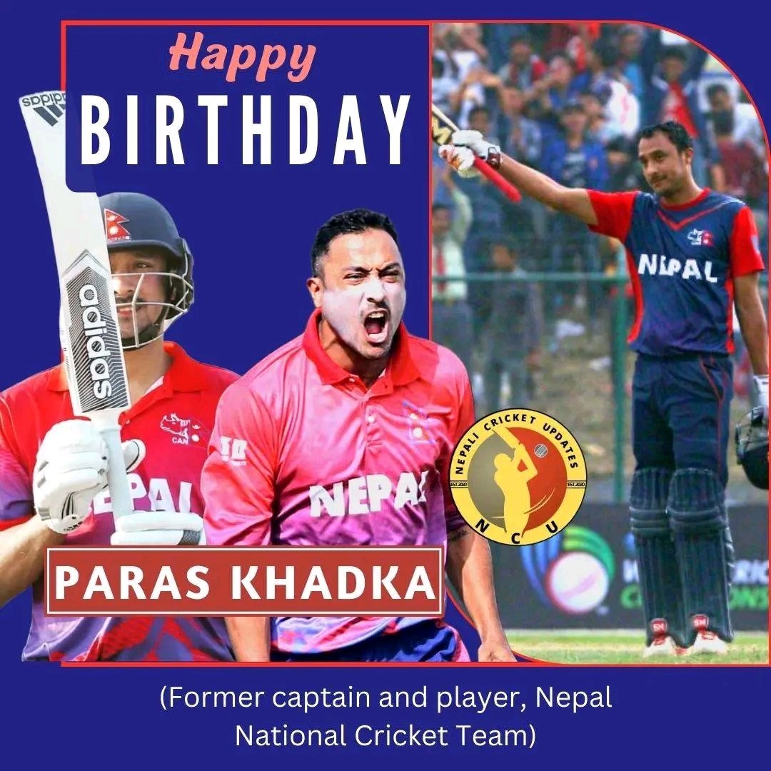 Happy birthday to Nepalese cricket legend The Paras Khadka  