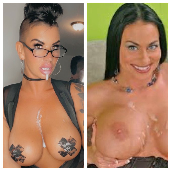 Who wore the cumload better?!  
Me or my aunt @Harley_raine https://t.co/FWFiR6lpwV