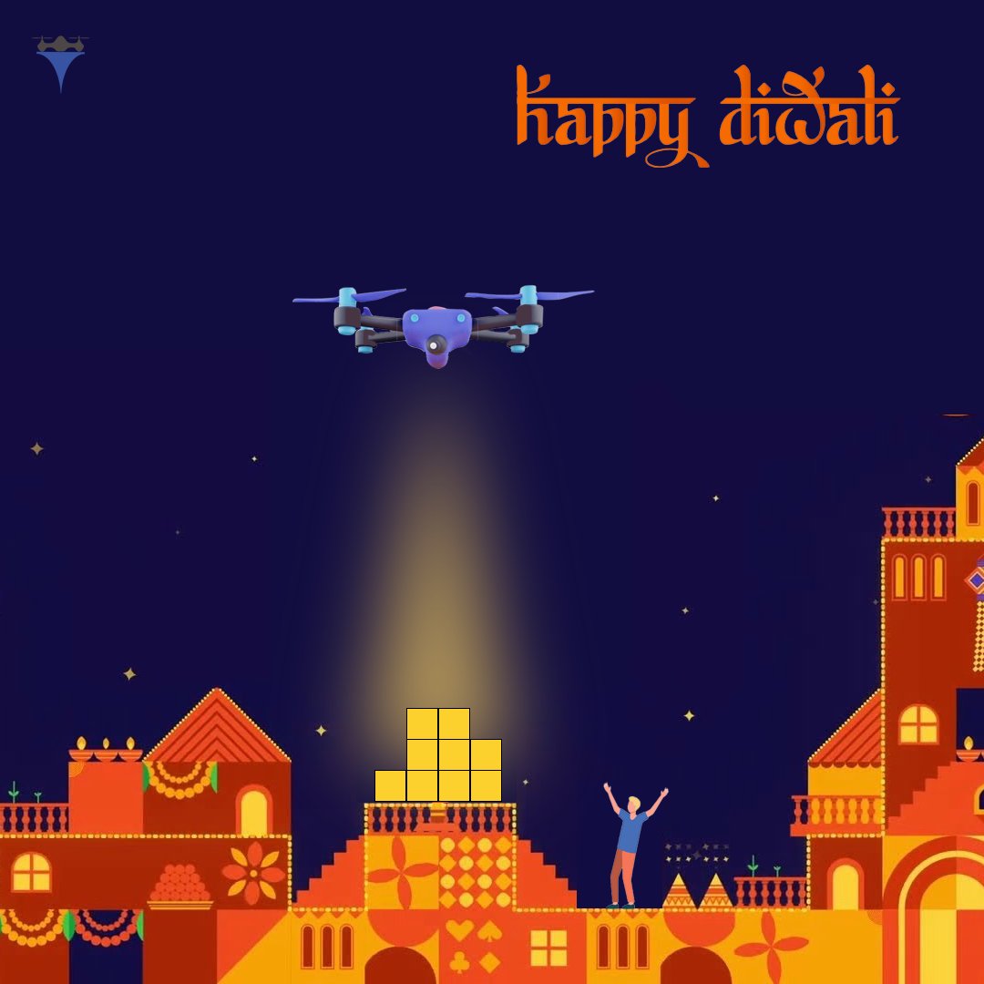 DronesTsaw's tweet photo. Festivals are around the corner and our drones will make sure that your logistics challenges are a thing of the past.
TSAW Drones team wishes you a Happy Diwali !!
#diwali #TSAW #TSAWDrones #dronelogistics #drones #logistics https://t.co/ELU2c1xVnl