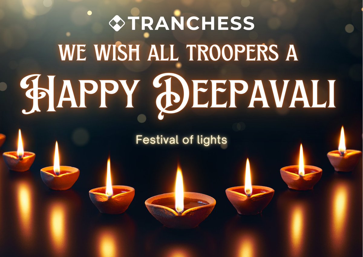 🕯️Tranchess Troopers, we wish you all a Happy Deepavali!! 🕯️ #Deepavali #Deewali $CHESS #BNB #ETH #BSC #BNBChain