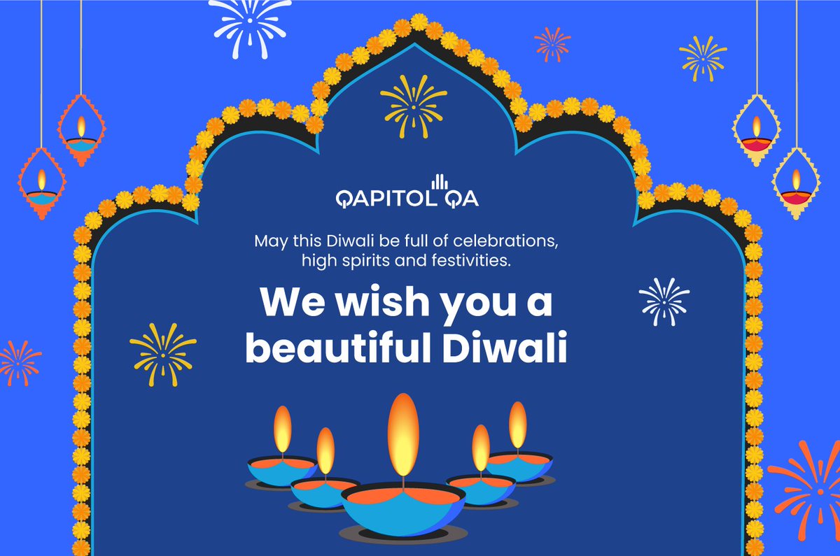 May this Diwali be full of celebrations, high spirits, and festivities. 

We wish you a beautiful Diwali!