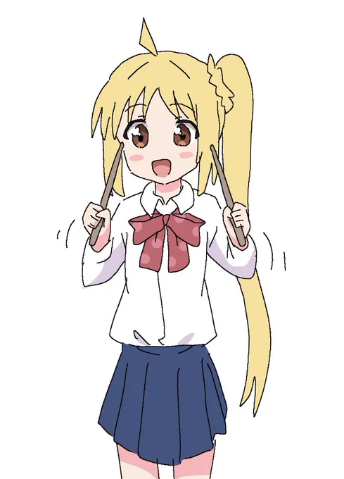 頭の三角を描き忘れてたので描き出しました無難 ぐふっ。。。 