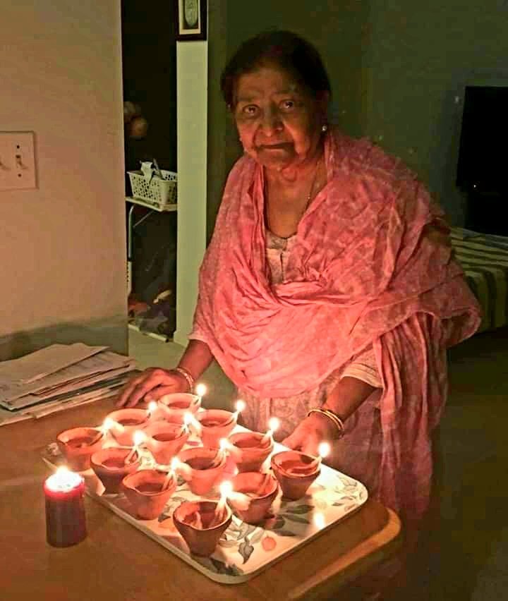She is Zakia Jafri w/o Ehsan Jafri, MP, who was killed in Gulbarga Society Massacre 2002 by a Hindu mob in Modi-led Gujarat. She celebrates Diwali to spread a little light of love, hope & courage amidst the darkness of hatred, despair & fear. Happy Diwali Zakia ji.