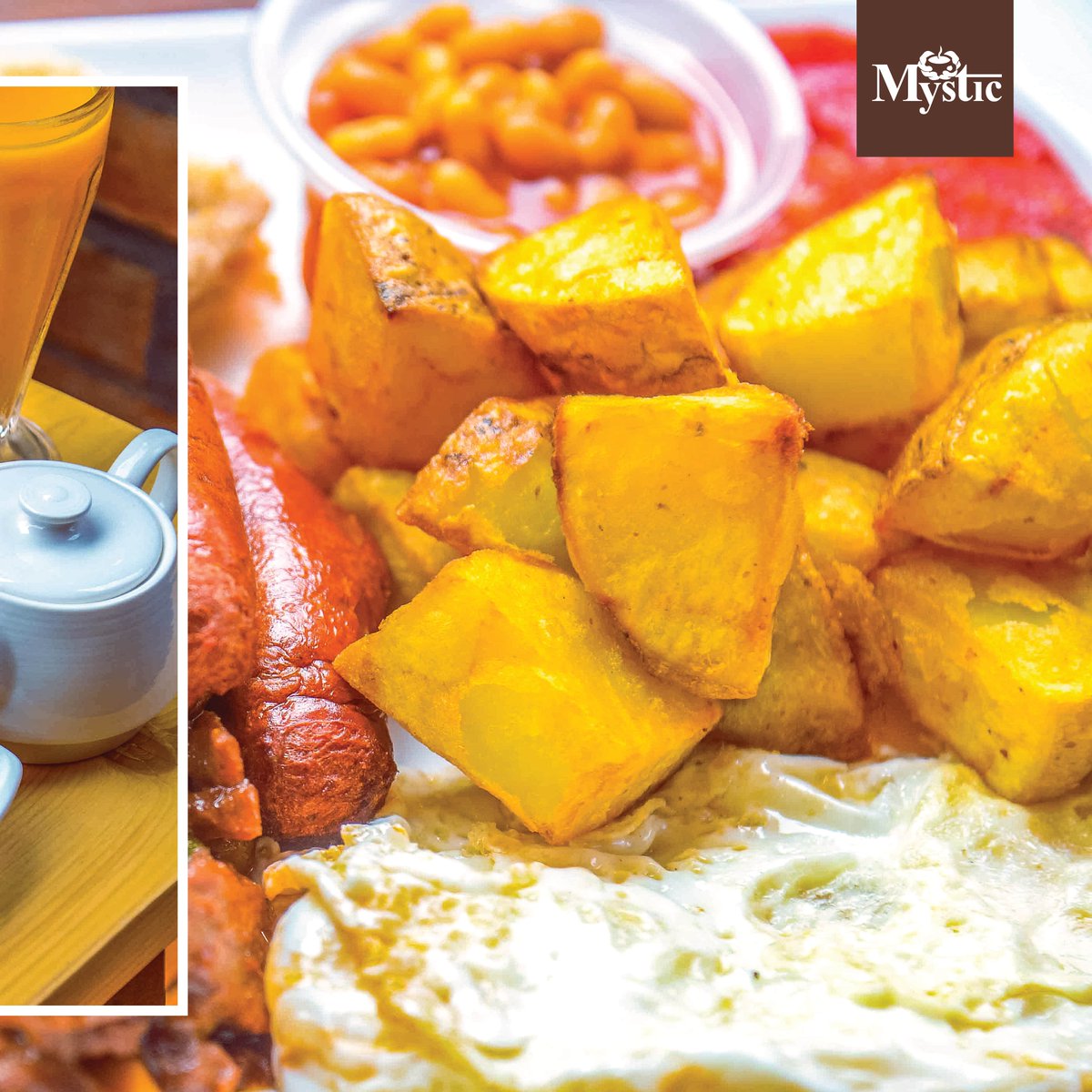 CafeMystic1's tweet photo. A good breakfast is a start of a good day.

Order our famous Mystic Royal Breakfast and enjoy FREE shots of cappuccino, all for UGX25,000 only

Offer valid every Monday and Tuesday
Starting: 8am to 11am
#DinewithTheRoyals https://t.co/X5tpAuXTIo